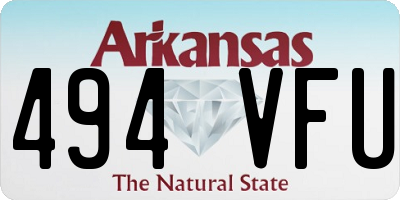 AR license plate 494VFU