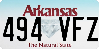 AR license plate 494VFZ
