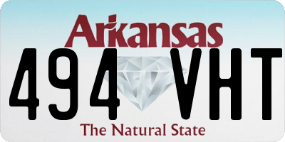 AR license plate 494VHT