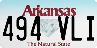 AR license plate 494VLI