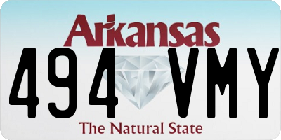 AR license plate 494VMY