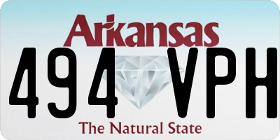 AR license plate 494VPH