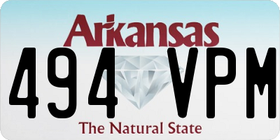 AR license plate 494VPM