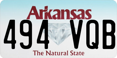 AR license plate 494VQB