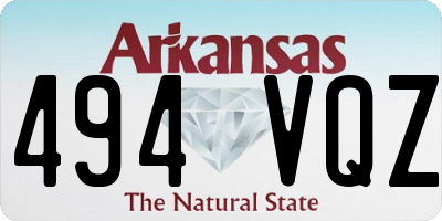 AR license plate 494VQZ