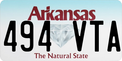 AR license plate 494VTA