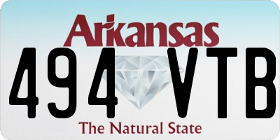 AR license plate 494VTB