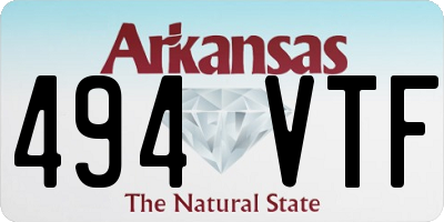 AR license plate 494VTF