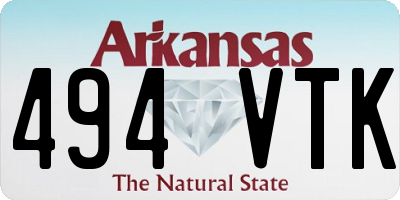 AR license plate 494VTK