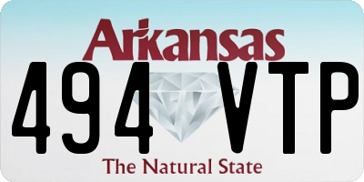 AR license plate 494VTP