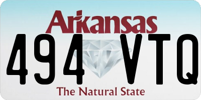 AR license plate 494VTQ