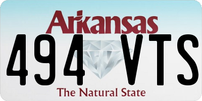 AR license plate 494VTS