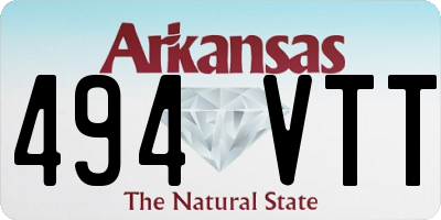 AR license plate 494VTT