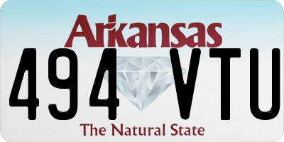 AR license plate 494VTU