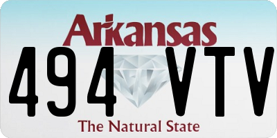 AR license plate 494VTV