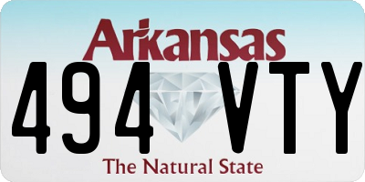 AR license plate 494VTY