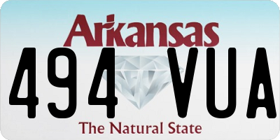AR license plate 494VUA