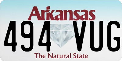 AR license plate 494VUG