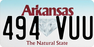 AR license plate 494VUU