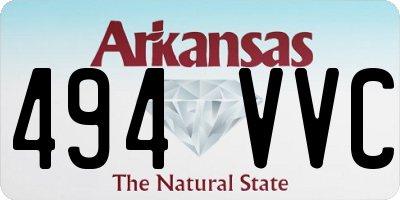 AR license plate 494VVC