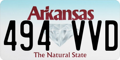 AR license plate 494VVD