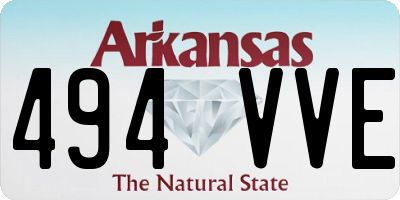 AR license plate 494VVE