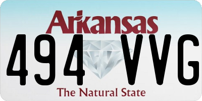AR license plate 494VVG