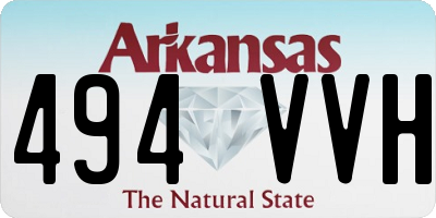 AR license plate 494VVH