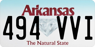 AR license plate 494VVI