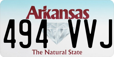 AR license plate 494VVJ