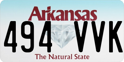 AR license plate 494VVK