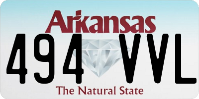 AR license plate 494VVL