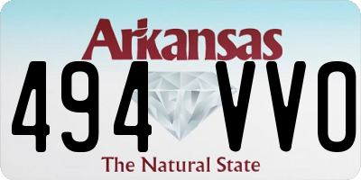 AR license plate 494VVO