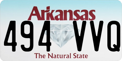 AR license plate 494VVQ
