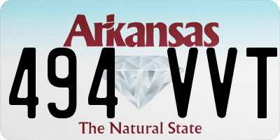 AR license plate 494VVT