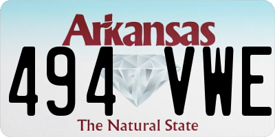 AR license plate 494VWE