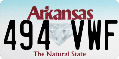 AR license plate 494VWF