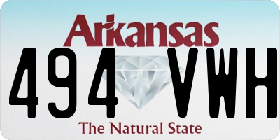 AR license plate 494VWH