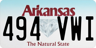 AR license plate 494VWI