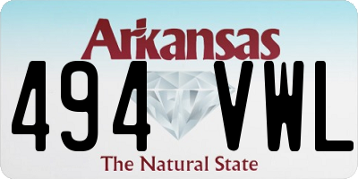 AR license plate 494VWL