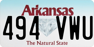 AR license plate 494VWU