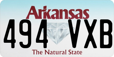 AR license plate 494VXB