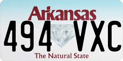 AR license plate 494VXC