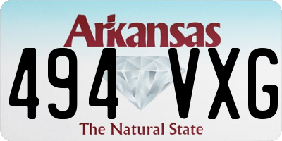 AR license plate 494VXG