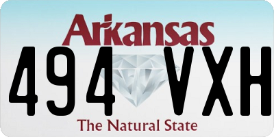 AR license plate 494VXH