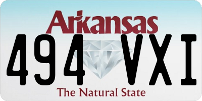 AR license plate 494VXI