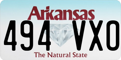 AR license plate 494VXO