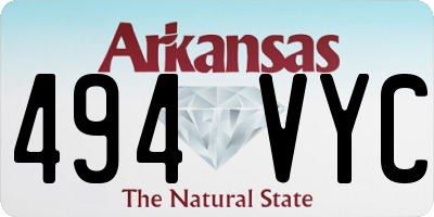 AR license plate 494VYC