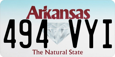 AR license plate 494VYI