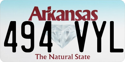 AR license plate 494VYL